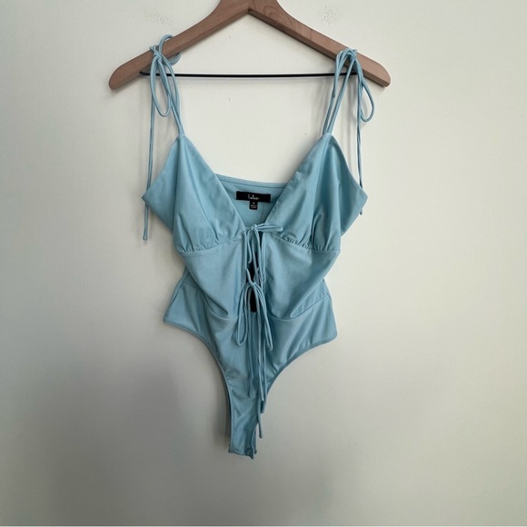 NWT Lulus Sultry for the Night bodysuit Going Out Party Festival Club Date Tie - Picture 5 of 15